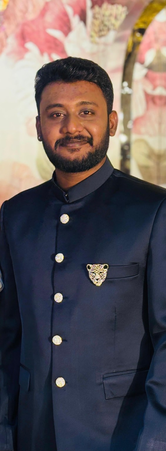 Rishithej in formal ceremonial attire